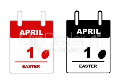 Easter calendar 2018