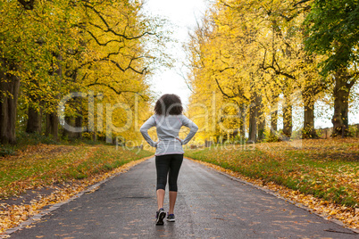 Mixed Race African American Woman Teenager Fitness Running