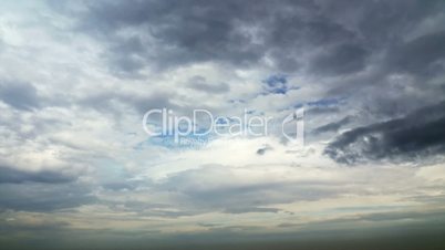 beautiful sunset, time-lapse, stormy clouds