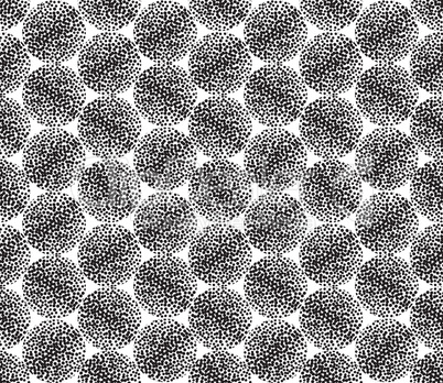 Abstract dot geometric seamless pattern. Dotted tile texture.