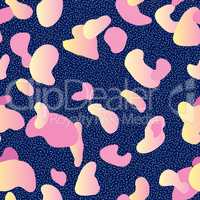 Abstract dot seamless pattern. Stylish dotted background of 80s