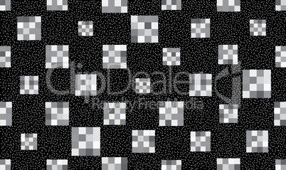 l Abstract geometric seamless pattern. Stylish dotted pixel background