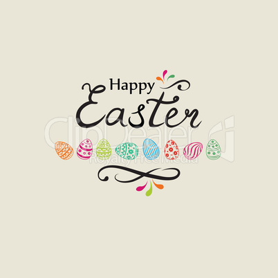 Happy Easter greeting card Holiday decorative bakground