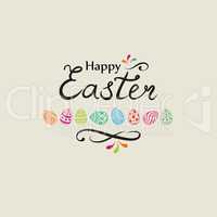 Happy Easter greeting card Holiday decorative bakground