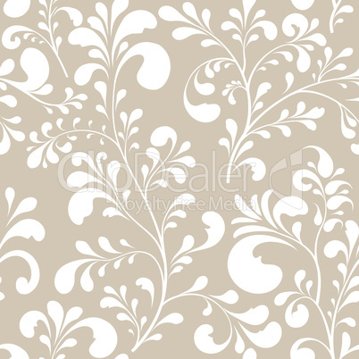 Floral seamless pattern. Abstract ornamental flowers.