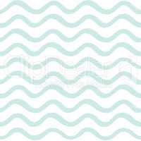 Abstract ocean wave seamless pattern. Wavy line stripe background.