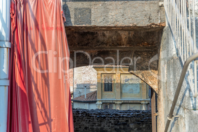 detail of the arena in Verona