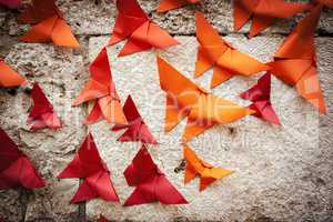 Origami birds