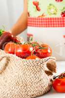 Basket of tomatoes