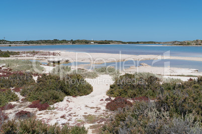 Salzseen auf Rottnest Island, Western Australia