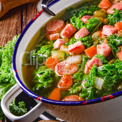 a tasty kale soup