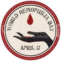 World Hemophilia Day label