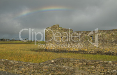 Rainbow at the Carrigafoyle castle