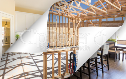 Kitchen Construction Framing with Page Corners Flipping to Compl