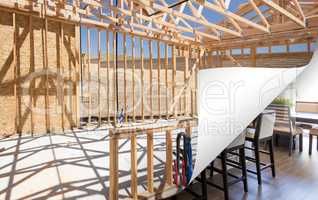 Kitchen Construction Framing with Page Corner Flipping to Comple