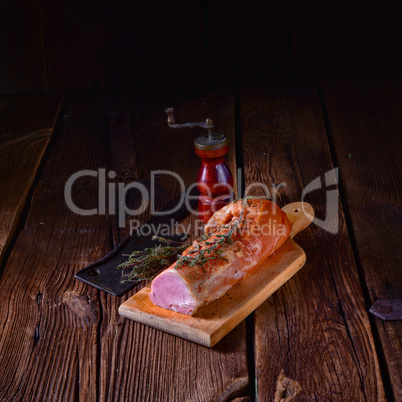 pork tenderloin smoked with herbs