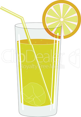 Glass with a drink