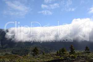 Wolken an der Cumbre, La Palma