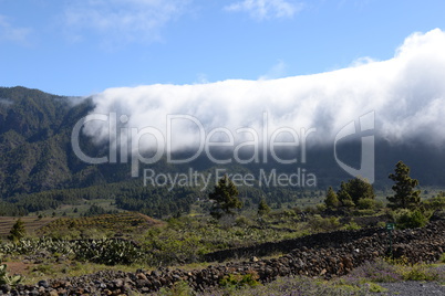 Wolken an der Cumbre, La Palma
