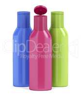 Plastic bottles for cosmetic liquids