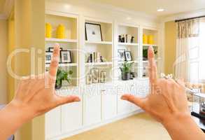 Hands Framing Custom Built-in Shelves and Cabinets Wall Design I