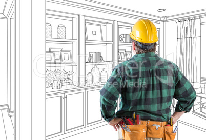 Contractor Facing Custom Built-in Shelves and Cabinets Wall Desi