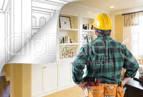 Contractor Facing Built-in Shelves and Cabinets Photo with Page