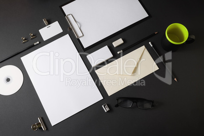 Blank stationery template