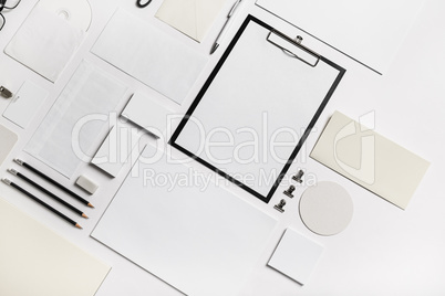 Blank corporate stationery