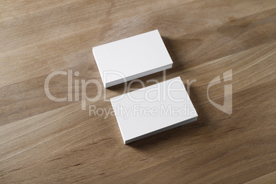 White business cards