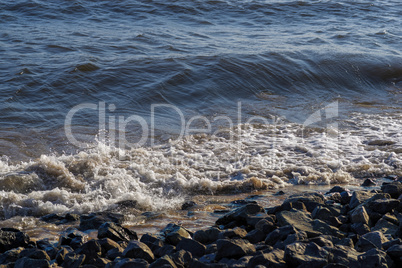 wasserwellen an der küste