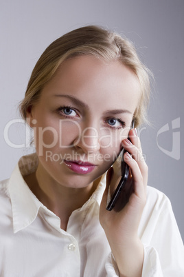 Young woman with mobile phone