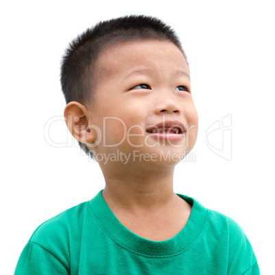 Asian child looking away