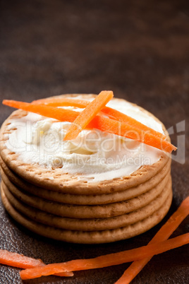 Cookies with strips carrot