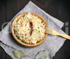 salad from sauerkraut