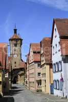 Beautiful streets in Rothenburg ob der Tauber