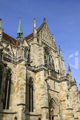 The Regensburg Cathedral St. Peter in Regensburg