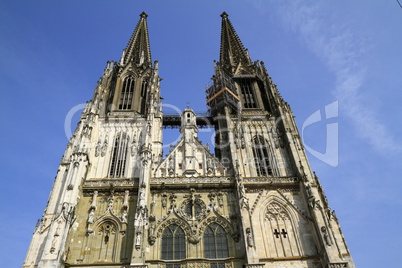 The Regensburg Cathedral St. Peter in Regensburg