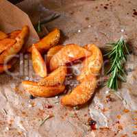 rosemary Potato wedges from the oven