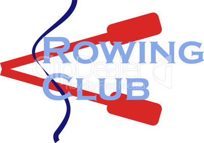 Vector emblem for rowing club