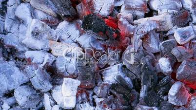 Bright hot red charcoal sparkling background