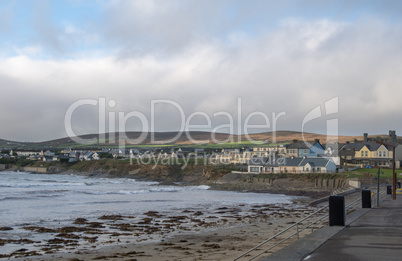 Ballyheigue coastline with houses