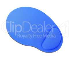 blue Mouse Pad isolated on white background