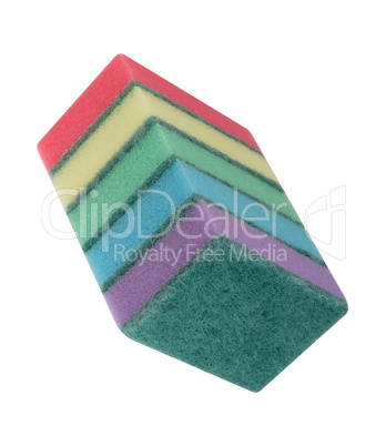 many foam rubber  sponge