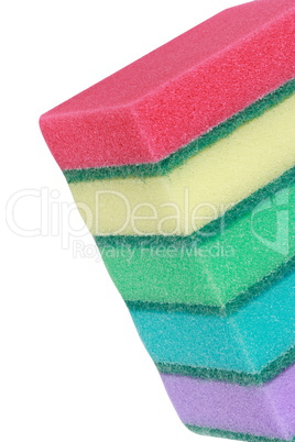 many foam rubber  sponge