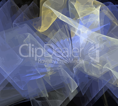 image of one Digital Fractal on Black Color image of one Digital Fractal on Black Color