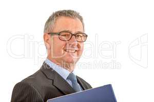 Man with file folder
