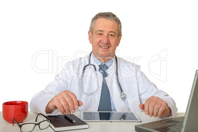 Doctor at the desk