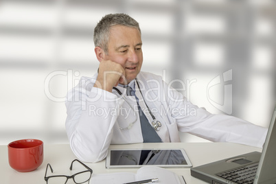 Doctor at the desk