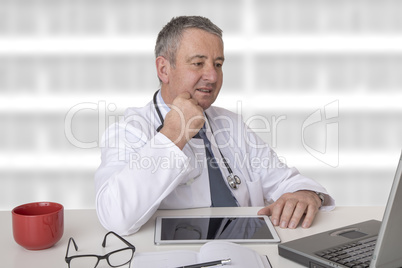Doctor at the desk